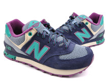 Фиолетовые кроссовки женские New Balance 574 на каждый день